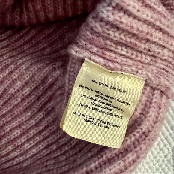 Anthropologie Angel Of The North Ribbed Wool Blend Twist Back Sweater - Picture 7 of 7